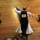 Aaron Warrington and Nikki Ford,  of Dunedin, compete in the Masters Games dance sports on...