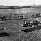 Aircraft lined up for inspection at Wigram Aerodrome, Christchurch. — Otago Witness 4.3.1924