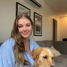 Inaugural Rotaract Central Lakes president, Jess Pauling with her dog, Harry. PHOTO: SUPPLIED