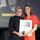 Kereyn Smith (left) was inducted into the Netball New Zealand hall of fame recently by chief...