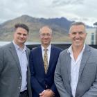 Wakatipu High School Foundation chair Daniel Gibbons, left, with school principal Oded Nathan and...