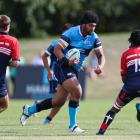 Former Moana Pasifika rep Don Lolo shows he means business in his first game for Wakatipu last...