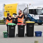 Dunedin City Council waste management supervisor Catherine Gledhill and Enviro NZ branch manager...