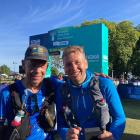 Queenstown ultrarunners Phil Gerard, left, and Dave Pearson were separated by just over two...