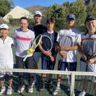 Retired tennis star Ash Barty with, from left, Mamoru Taniya, Ben McLachlan, Noa and Dan Milburn...