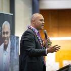 Fa’anānā Efeso Collins campaigning unsuccessfully for the Auckland mayoralty. PHOTOS: NEW ZEALAND...