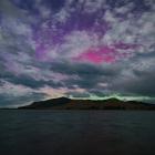 Despite a full moon, an aurora australis appears in the Dunedin sky early yesterday. PHOTO: IAN...