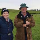 Southern ward tour committee chairwoman Katherine McCallum and Waimara Angus stud breeder Tom Law...