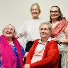 Dominique Vallette (top right) reunited with Sue Ryan (top left), Rosemary Kraushaar (front left)...