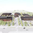 An artist’s impression of what Rolleston College’s new three-stage senior campus was set to look...