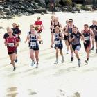The under-14, under-16 and recreation duathlon events at last year’s event get under way. Photo:...