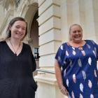Broadway on Thames first-time show director and production manager Hannah Cruickshank (left) and...