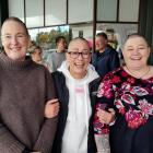 All smiles after their head shaves are East Otago Health Centre staff (from left) Andrea Buxton,...