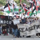 A large group of people took to the streets of Dunedin again, calling for a ceasefire in the...