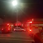 Fire and Emergency services attend a "well-established" fire in North Rd this evening. Photo:...