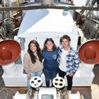 Crew members (from left) Ava Roche, Heather Page and Julian Sorensen are aboard Robert C Seamans,...