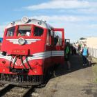 Tokomaru, a 1938-built Standard railcar carrying an Australian tour group, visited Gore last week...