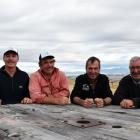 Celebrating the Patearoa Collie Club centenary on the Maniototo last week are (from left)...