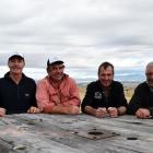 Celebrating the Patearoa Collie Club centenary on the Maniototo last week are (from left)...