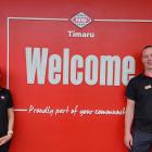 Andrew and Hayley Griffiths are enjoying the warm welcome from locals after taking over Timaru...