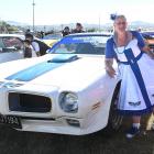 Stateside Streeters Inc and car enthusiast Kelly Spiers with her 1971 Pontiac Firebird Trans Am...