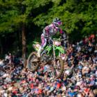 Courtney Duncan in motocross action in France last year. She was last night named Waitaki...
