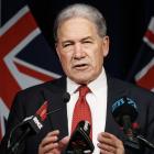 NZ First leader Winston Peters during his State-of-the-Nation speech in Palmerston North. Photo:...
