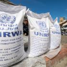 Aid from the UNRWA awaits collection in Rafah, Gaza. Photo: Reuters 