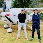 Queenstown Airport and Airways wouldn’t allow Blair Huston — pictured, left, with friend Brett...