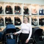 Former primary school teacher Olivia Buckner in her newly opened store Baby on the Move in...