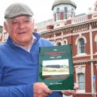 Alex Glennie with his book about the now closed Winton to Hedgehope branch. PHOTO: TONI MCDONALD