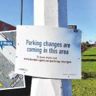 Signs are going up in Andersons Bay Rd and McBride St, informing drivers of proposed changes to...
