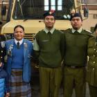 Gathered at the NZDF Anzac Day breakfast are Dunedin family (from left) CPOMT(L) Grace Albert,...