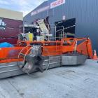 The new weed harvester is at ACL awaiting a permit from Maritime NZ. Photo: Supplied