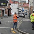 Contractors survey Bath St in Dunedin yesterday ahead of a major upgrade of pipes. It will become...