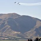The RNZAF Black Falcons at Warbirds over Wanaka at Easter. PHOTO: OTAGO DAILY TIMES/OTAGO IMAGES
