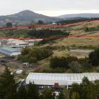 Land in Burnside, Dunedin, that could have potential for industrial use is highlighted. Photo:...