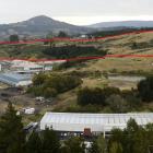 Land in Burnside, Dunedin, that could have potential for industrial use is highlighted. Photo:...