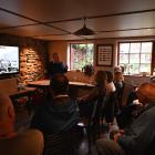Cardrona Heritage Trust member John Scurr addresses the audience during a launch event for an...