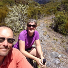 Clinton Handcock, pictured with partner Rosie Sargent. Photo: Supplied