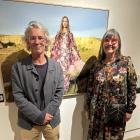 Photographer Derek Henderson and Eden Hore Central Otago co-patron Dr Jane Malthus attend a...