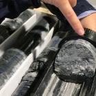 A close-up of a Santana Minerals rock core sample from Bendigo Station. PHOTO: MARJORIE COOK