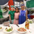 St Joseph's Cathedral School pupils (from left) Darcy Hurley, 8, Janvi Benoy, 7, and Charlotte...