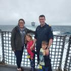 The Bone family, Amelia, Thea, then 7, Stephen, then 5, and Chris enjoy a family day for staff...