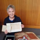 Gore woman Wendy Goodwin has a suitcase of memorabilia associated with her grandfather Major...