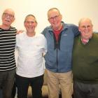 Having a laugh at the Southern Man’s Group in Invercargill last Thursday are (from left) Jeff Low...