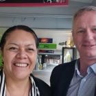 Health New Zealand chief executive Fepulea'i Margie Apa and Waitaki Mayor Gary Kircher in Thames...