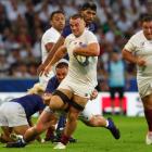 England scored a late try to beat Samoa 18-17 in the Rugby World Cup in France last year. Photo:...