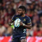 Timoci Tavatavanawai of the Highlanders in action during the round nine Super Rugby Pacific match...