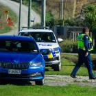 Police at a property in Stafford St in Hampden after reports of a person threatening a member of...